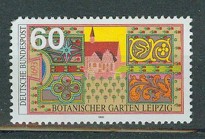 Brd Briefmarken 1992 Botanischer Garten Leipzig Mi Nr 1622