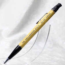 VTG 1930's DUR-O-LITE White & Black Mechanical Advertising Pencil Works Durolite