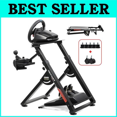 Sturdy Sim Racing Wheel Stand - High-Intensity Cockpit with Foldable Feature