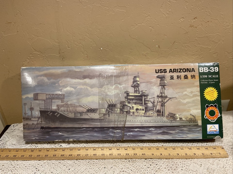 Hobby Models Mini Hobby Models 80607 USS Arizona BB-39 1/350 Scale Plastic Model Kit ...