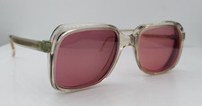 Vintage Henri of Paris 794 Gray Translucent Square Sunglasses FRAMES ONLY
