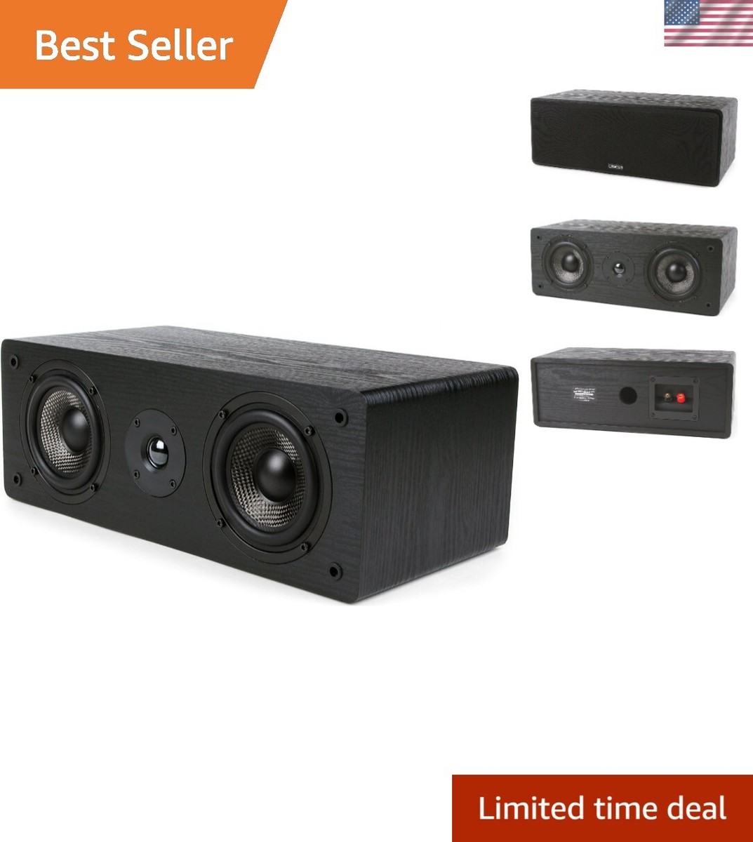 High-Performance Center Channel Speaker for Immersive Home Theater