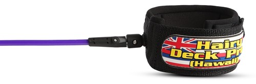 Hairy Deck Pro (Hawaii) PRO Series Surf Leash PURPLE 6 FT - Picture 2 of 3