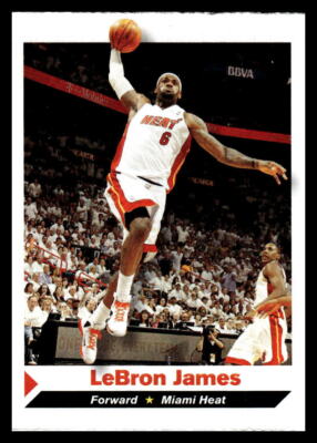 lebron james miami heat basketball card