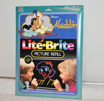 Vintage Lite Brite Picture Refill ALADDIN #4347 *New Sealed