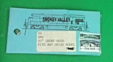 Smokey Valley RR Products HO #58 EMD 80" Short Hood Kit - More Below