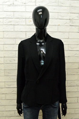 Giacca Donna Luisa Spagnoli Taglia S Cappotto Nero Blazer Jacket Classica  Jacke | eBay