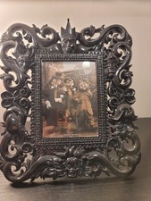 Disney Parks Exclusive Villains Black Figural Photo Picture Frame Retired