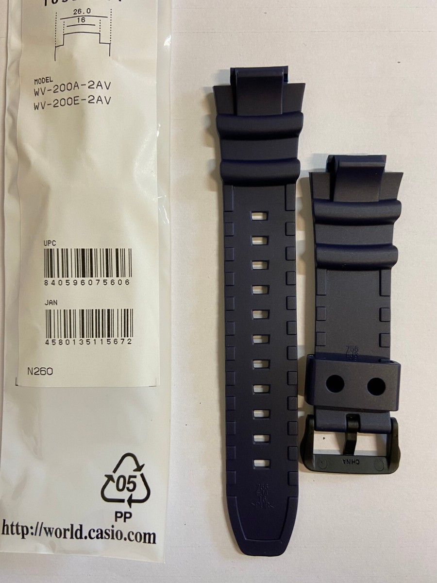 CINTURINO CASIO ORIGINALE WAVE CEPTOR PER WV-200 RESINA