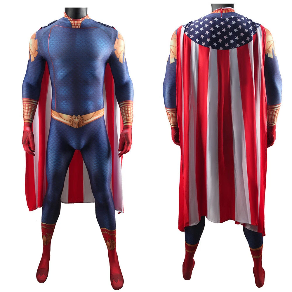 The Boys Homelander Cosplay Costume Halloween Zentai Suit for Men