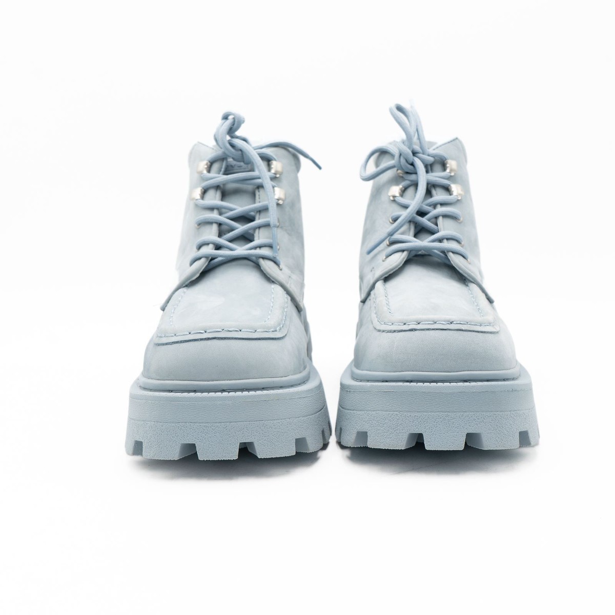 EYTYS Mens Boots Nubuck Light Blue Tribeca Lace Up Square  display picture 3