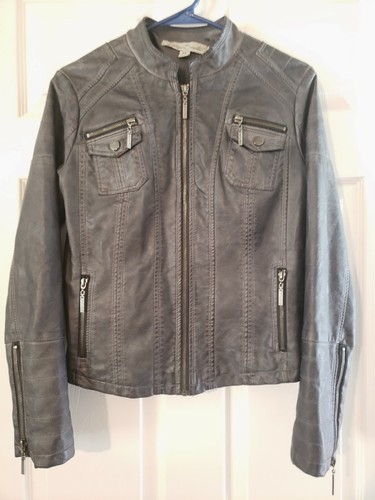 Indigo Saints Faux Leather Jacket Women 