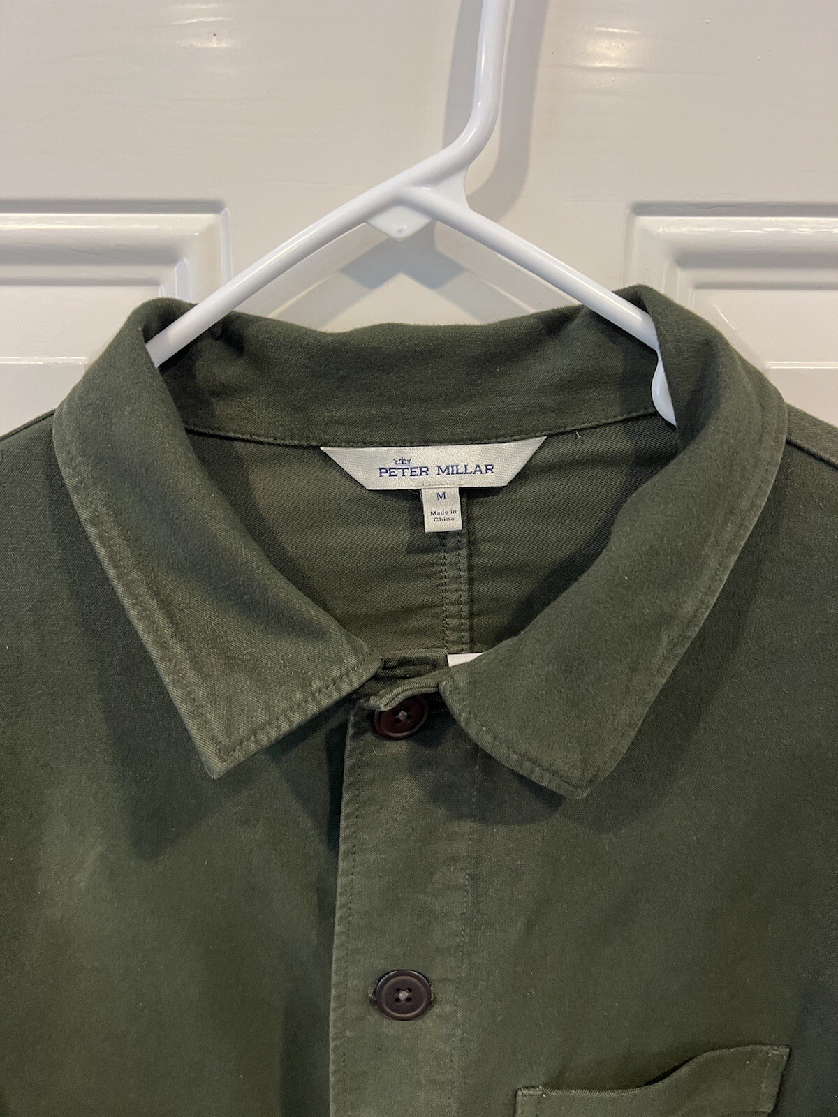 Peter Millar Moleskin Chore Coat Cotton Jacket Medium MSRP 198