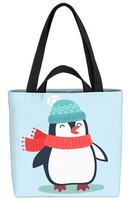 Pinguin Tierkinder Tasche Kinderzimmer Kinder Tiere Winter Weihnachten Tierbaby