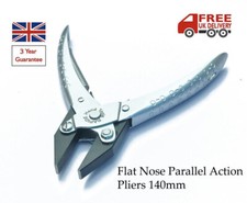 FLAT NOSE PLIERS SMOOTH JAWS PARALLEL  JEWELERY WATCH BEADS CRAFTS OPTICIAN TOOL