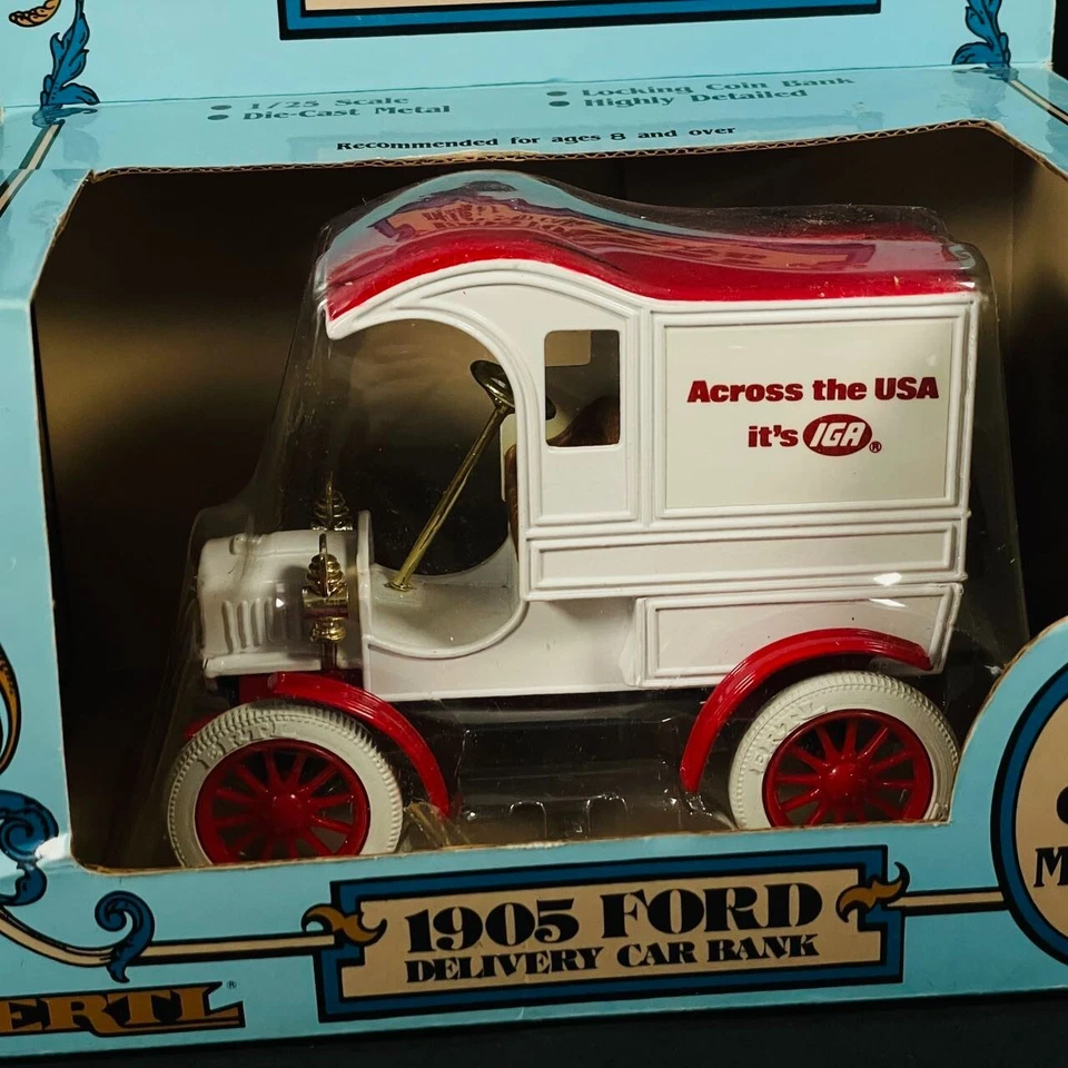 1986 ERTL 1905 Ford Delivery Car Bank Across the USA 1/25 Diecast NEW - Image 2 of 4