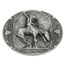 Men's Western Cowboy Belt Buckle End of The Trail Rodeo Wear Fits 1.5" Belts
