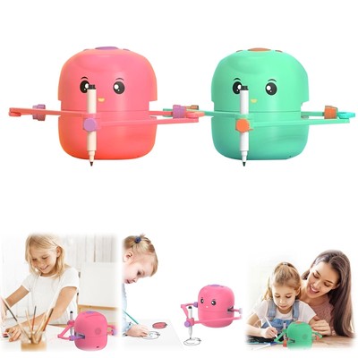 Interactive Educational Drawing Robot Kids Montessori Learning Toy 100 Word Card