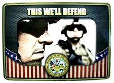 United State Army This We'll Defend Picture Frame Fridge Magnet