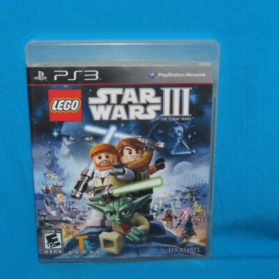 Lego Star Wars III 3 the Clone Wars Sony Playstation 3 Video Game - PS3 Complete