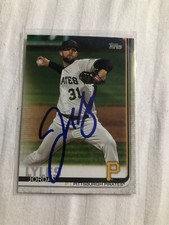 Texas Rangers JORDAN LYLES Signed 2019 Topps Card