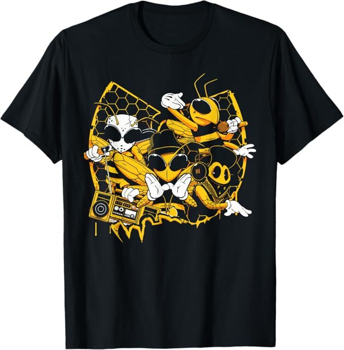 Bees Hip Hop Old School Rap Lover Funny Gift T-Shirt