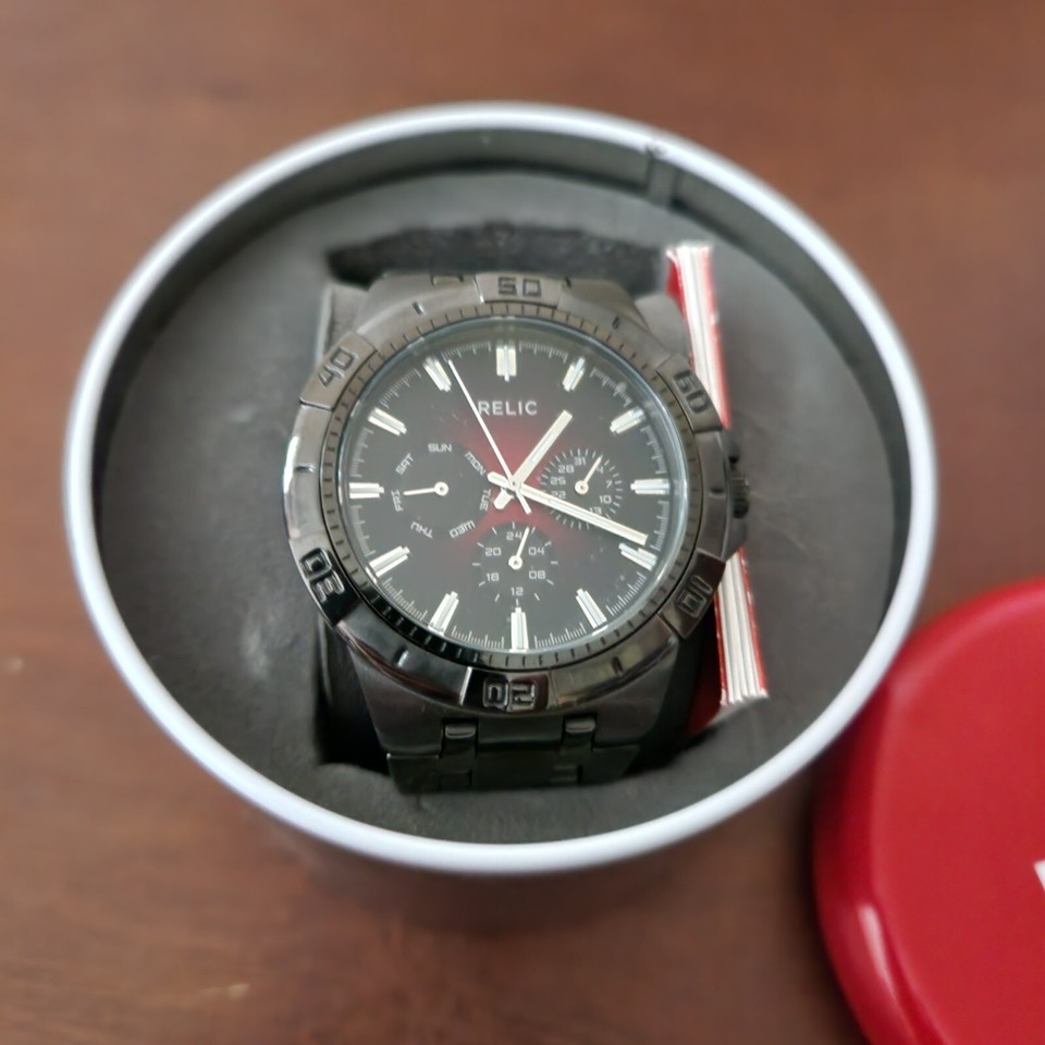 Relic by Fossil Men's Quartz Stainless Steel Sport Watch ZR15514 In Box