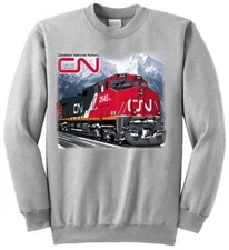Canadian National C44-9W trains Authentic Railroad Sweatshirt [75]