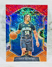 2020-21 PANINI SELECT #75 COLE ANTHONY RC (RED WHITE & ORANGE SHIMMER PRIZM) (A)