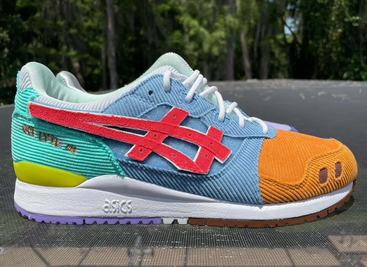 New Asics x Atmos x Sean Wotherspoon Gel-Lyte III in Multi 1203A019-000 Size 9.5
