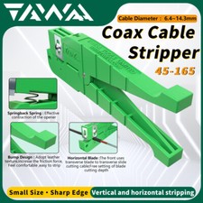 Applicable Diameter 6.4-14.3mm Coax Cable Stripper with One Longitudinal Blade