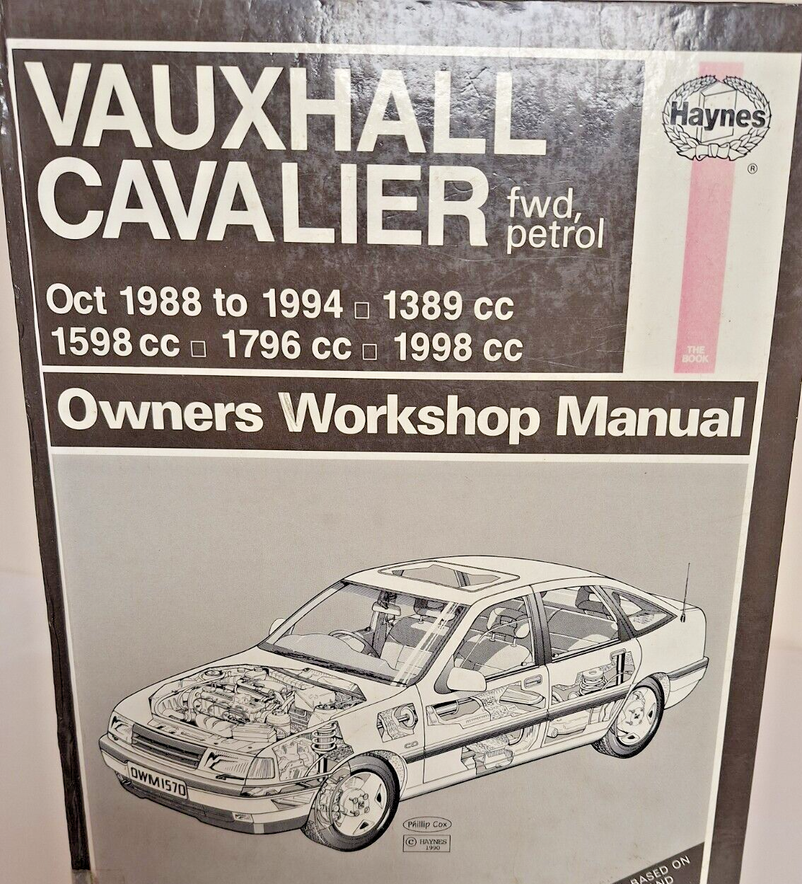 HAYNES VAUXHALL CAVALIER WORKSHOP MANUAL Oct 1988 - 1994 (1570) PETROL ONLY