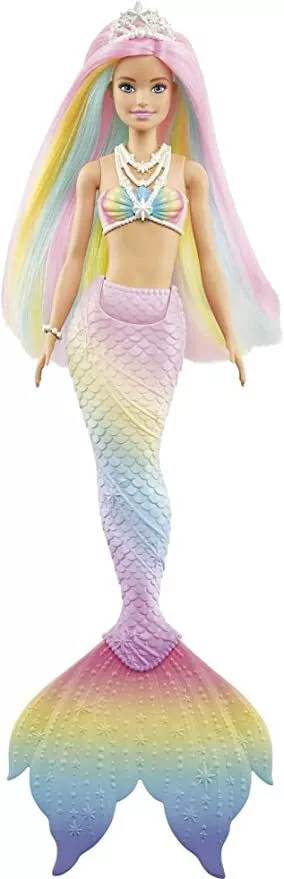 Barbie Dreamtopia Rainbow Mermaid Doll with Rainbow Activated