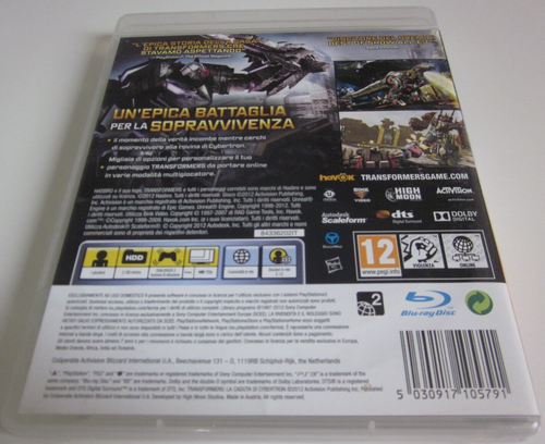 TRANSFORMERS LA CADUTA DI CYBERTRON-SONY PLAYSTATION 3-PAL-ITALIANO-COME NUOVO - Foto 4 di 5