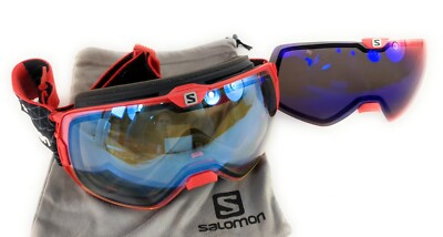 Salomon X-Max Masque Ski Snowboard Goggles - Two Lenses + Bag