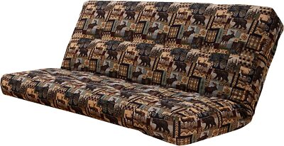 Fabric 6000 Series Futon Mattress Vertical Innerspring Full Size (Wildlife)