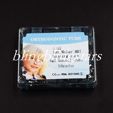 50Kits 200x Dental Orthodontic Bonding Tube 1st Molar Split MBT 0.22 convertible