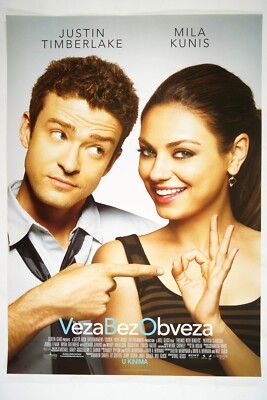 FRIENDS WITH BENEFITS Orig. CRO movie poster 2011 MILA KUNIS + JUSTIN TIMBERLAKE