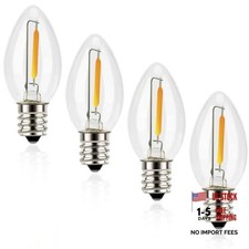 Night Light Bulbs, C7 Candelabra LED 4 Count Pack of 1 2700k Warm White