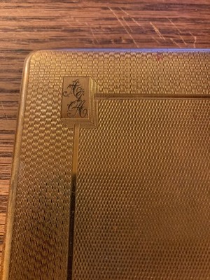emu brand cigarette case EMU BRAND CIGARETTE CASE 1930s GOLDOID ART DECO ENGLAND LONG 6.5