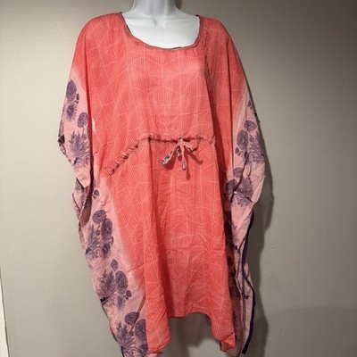 NWT American Leisure Free Size  Print Beach Swim Cover Up Dress