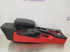 05 Ford Thunderbird Tbird Floor Console Complete Red Black Front Center