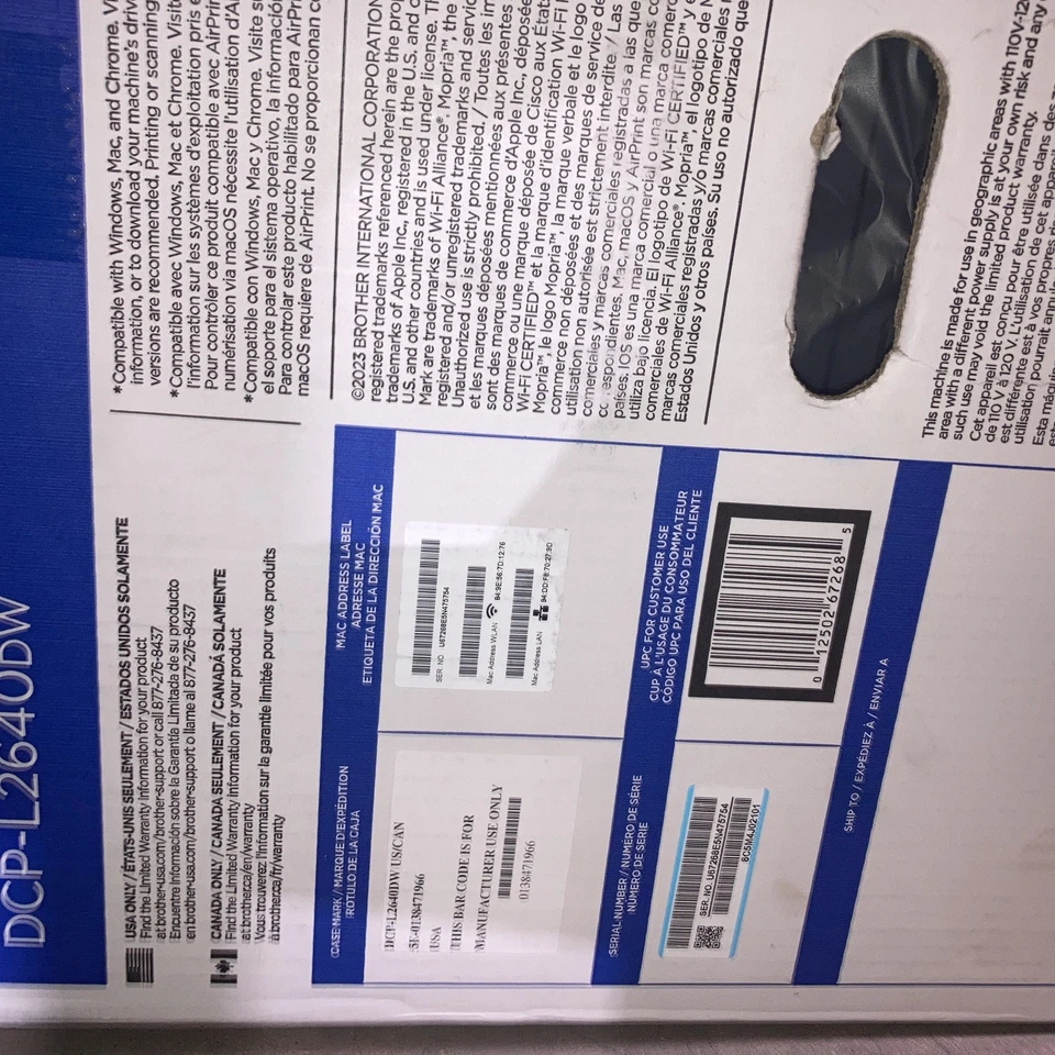 Brother DCP-L2640DW Multifunction Wireless Monochrome Laser Printer - Image 2 of 2