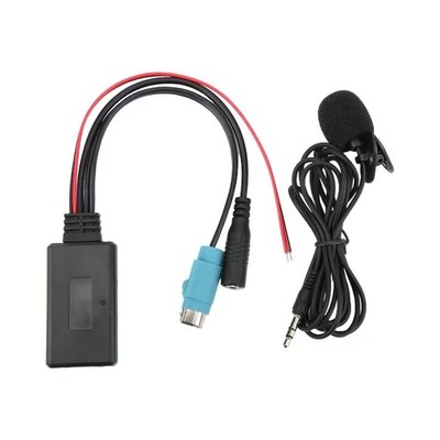 Bluetooth 5.0 AUX-IN Adapter with Mic for Alpine KCE-236B CDA-9852E CDE-9887R