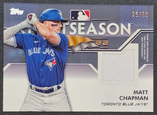 2023 Topps Series 1 Matt Chapman Postseason Performance Relic /99 Blue Jays