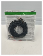 J D 10ft Dual RCA to Dual 1/4 inch TS Audio Stereo Patch Cable Gold Plated NEW