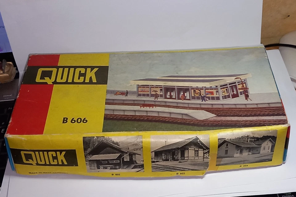 MAQUETTE HO GARE QUICK B 606 A MONTER, COMME NEUF EN BOITE D'ORIGINE - Photo 1/4