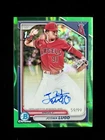 2024 Bowman Chrome #CPA-JL Joswa Lugo 1st Green Refractor Auto /99