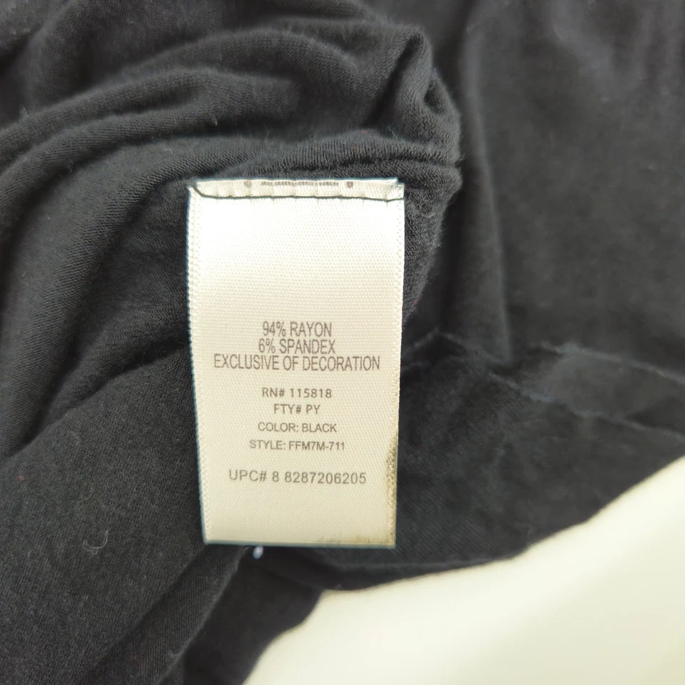 Top túnica boho negro con cuentas cuello en V manga dolman talla M caprichoso vacaciones Foto 4 de 4