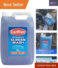 Eco-Friendly 5L All Seasons Ready Mixed Screen Wash - Streak-Free Formula 2.40 per litre